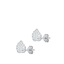 Load image into Gallery viewer, Sterling Silver Fern Leaf Studs
