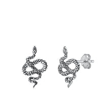 Load image into Gallery viewer, Sterling Silver Snake Wiggle Studs
