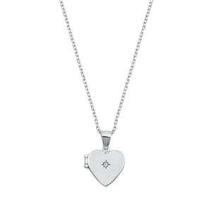 Sterling Silver Locket Heart