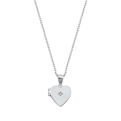 Sterling Silver Locket Heart