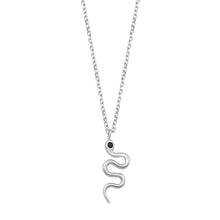 Load image into Gallery viewer, Sterling Silver Snake Black Onyx
