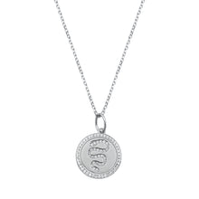 Load image into Gallery viewer, Sterling Silver Snake Jewel Medallion
