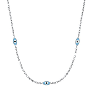 Sterling Silver Evil Eye Trio