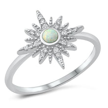 Load image into Gallery viewer, Sterling Silver Opal North Star Ring
