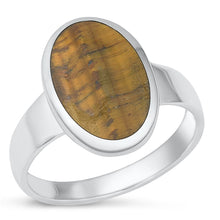 Load image into Gallery viewer, Sterling Silver Tigers Eye Ring
