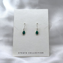 Load image into Gallery viewer, Sterling Silver Turquoise Trio Petal Dangle Earring
