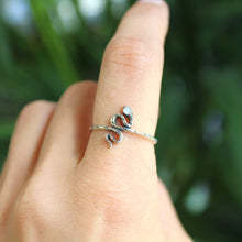 Load image into Gallery viewer, Sterling Silver Serpent Moonstone Ring
