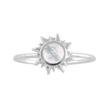 Load image into Gallery viewer, Sterling Silver Mother of Pearl Solstice Ring
