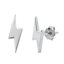 Load image into Gallery viewer, Sterling Silver Lightning Bolt Studs
