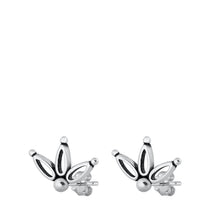 Load image into Gallery viewer, Sterling Silver Bali Petal Studs
