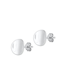 Load image into Gallery viewer, Sterling Silver Circle Concave Studs
