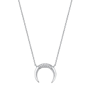 Sterling Silver Jewel Moon