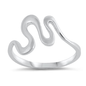 Silver Wavy Ring