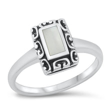 Load image into Gallery viewer, Sterling Silver Mother of Pearl Rectangle
