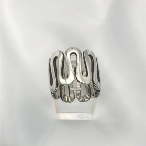 Sterling Silver Wave Fold Ring