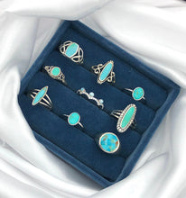 Load image into Gallery viewer, Larimar Jewel Stacking Ring
