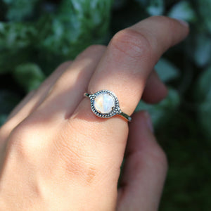 Sterling Silver Moonstone Wonderland Oval