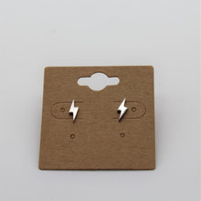 Load image into Gallery viewer, Sterling Silver Lightning Bolt Studs
