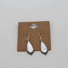 Load image into Gallery viewer, Sterling Silver Teardrop Mother Of Pearl Dangle Earring
