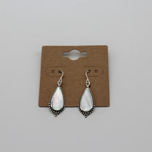 Load image into Gallery viewer, Sterling Silver Teardrop Mother Of Pearl Dangle Earring
