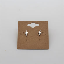 Load image into Gallery viewer, Sterling Silver Lightning Bolt Studs
