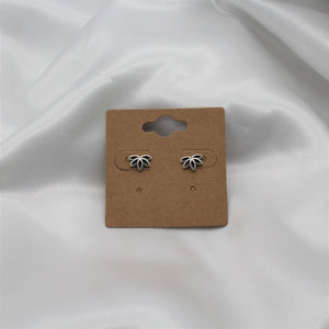 Sterling Silver Lotus Flower Studs