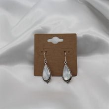 Load image into Gallery viewer, Sterling Silver Teardrop Mother Of Pearl Dangle Earring
