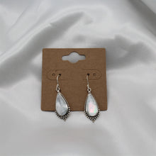 Load image into Gallery viewer, Sterling Silver Teardrop Mother Of Pearl Dangle Earring
