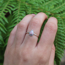 Load image into Gallery viewer, Sterling Silver Rhodochrosite Petal Stacking Ring
