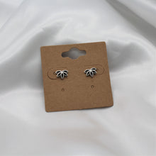 Load image into Gallery viewer, Sterling Silver Lotus Flower Studs
