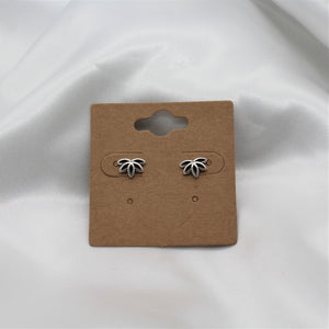 Sterling Silver Lotus Flower Studs