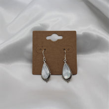 Load image into Gallery viewer, Sterling Silver Teardrop Mother Of Pearl Dangle Earring
