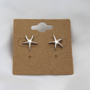 Sterling Silver Starfish Studs