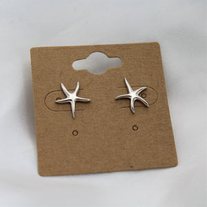 Sterling Silver Starfish Studs