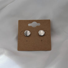 Load image into Gallery viewer, Sterling Silver Circle Concave Studs
