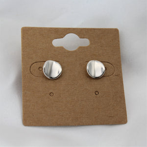 Sterling Silver Circle Concave Studs