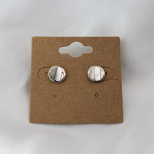 Load image into Gallery viewer, Sterling Silver Circle Concave Studs
