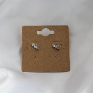 Sterling Silver Jewel Trio Studs