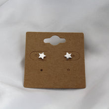 Load image into Gallery viewer, Sterling Silver Five Point Star Studs
