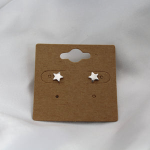 Sterling Silver Five Point Star Studs