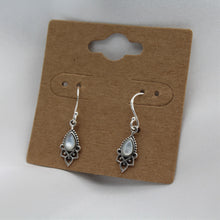 Load image into Gallery viewer, Sterling Silver Teardrop Mother Of Pearl Dangle Earring
