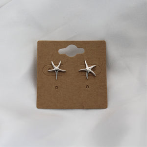 Sterling Silver Starfish Studs