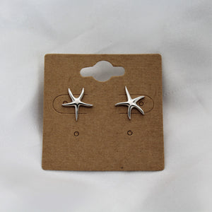 Sterling Silver Starfish Studs