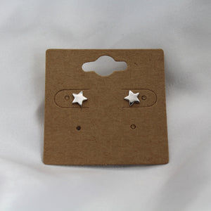 Sterling Silver Five Point Star Studs