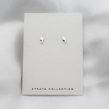 Load image into Gallery viewer, Sterling Silver Lightning Bolt Studs
