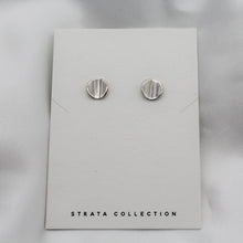 Load image into Gallery viewer, Sterling Silver Circle Concave Studs
