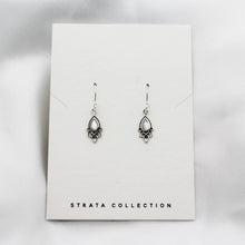 Load image into Gallery viewer, Sterling Silver Teardrop Mother Of Pearl Dangle Earring
