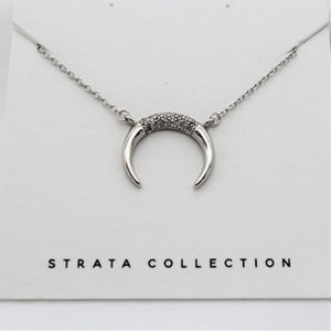 Sterling Silver Jewel Moon