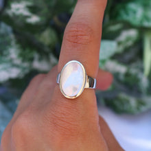 Load image into Gallery viewer, Sterling Silver Mother of Pearl Large Oval
