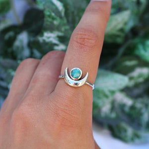 Turquoise Horn Ring